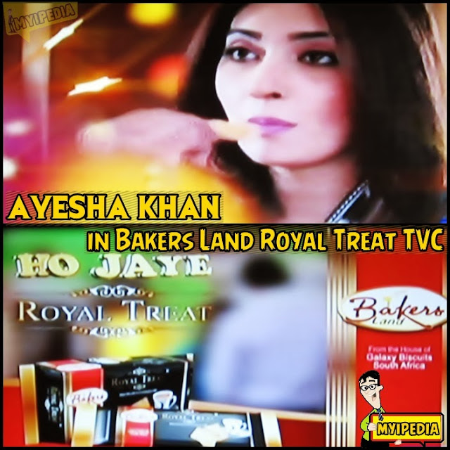 ayesha khan in bakers land royal treat biscuit tvc