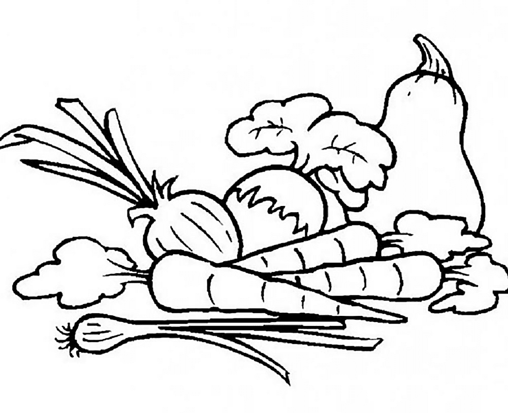  Gambar  Mewarnai Sayuran