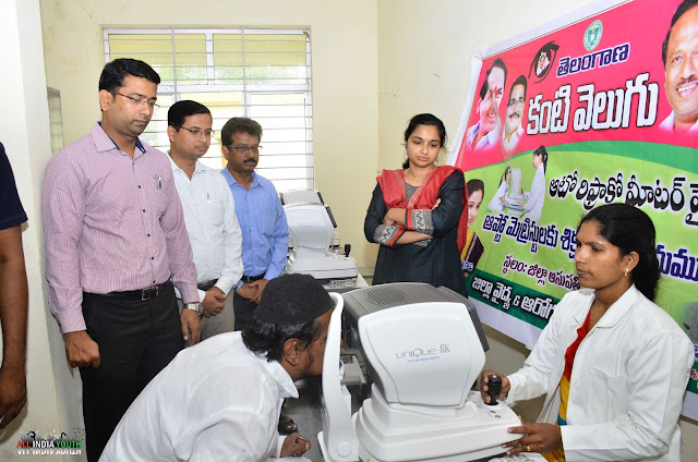 Swetha Mohanty supervising Kanti Velugu Program in Telangana