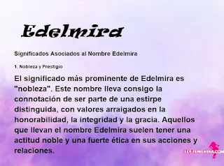 significado del nombre Edelmira