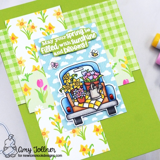 Spring Haul Stamp and Die Set, Springtime Paper Pad, Spring Blooms Paper Pad by Newton's Nook Designs #newtonsnookdesigns #newtonsnook #nnd #handmade