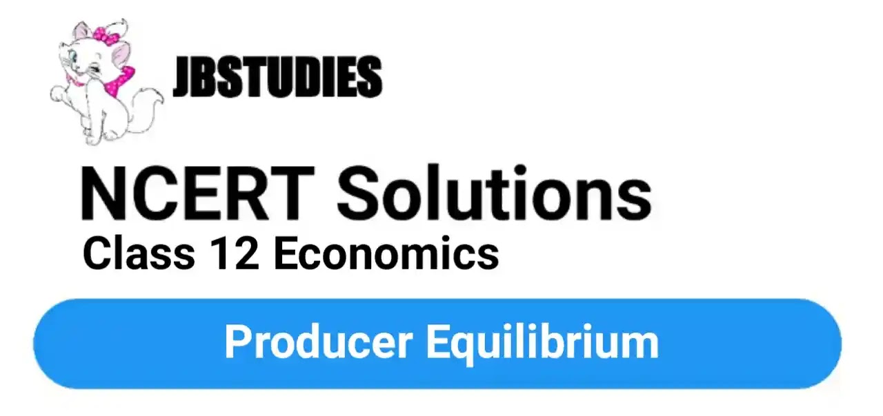 Solutions Class 12 Economics Chapter-9 (Producer Equilibrium
