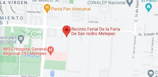 Recinto Ferial Metepec mapa de ubicación y como llegar