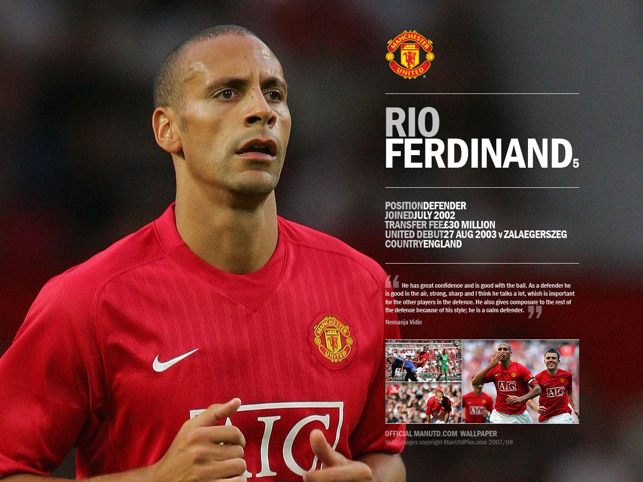Rio Ferdinand Football Player Names