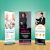 Cetak Standing Roll Up Banner Murah di Purwokerto Utara Banyumas