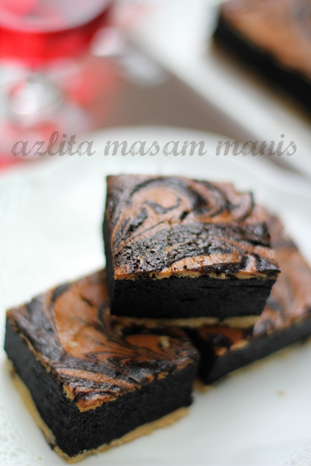 Masam manis: MARBLE PIE BROWNIES