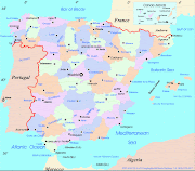 Capitales de provincia (map spain)