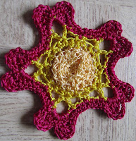 Sweet Nothings Crochet free crochet pattern blog, photo of 4th of five lovely tea light candle holders