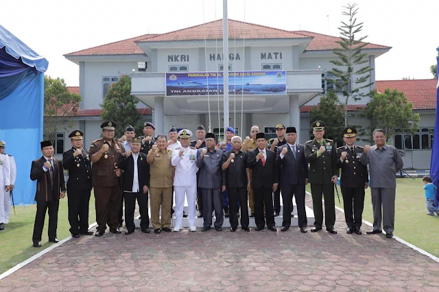 Plt Bupati Asahan Hadiri HUT TNI AL Ke 74