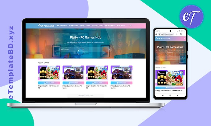 Plaify Premium Blogger Template for Games and Apps Store
