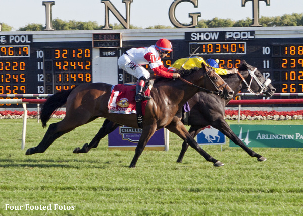 Chicago: Real Solution vince l'#Arlington Million, dopo distanziamento
di The Apache. Tripudio Ken Ramsey, nella giornata 3 figli di Kitten's
Joy vincono a livello di G1. Marco Botti si consola con Dandino, suo
ancora l'American St Leger un anno dopo Jakkalberry. Dank e Ryan Moore
nelle Beverly D Stakes