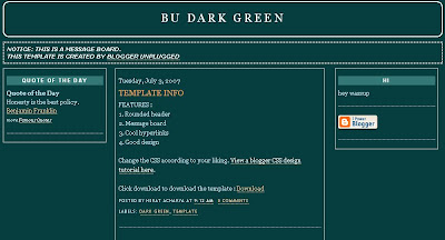 dark-green basic template