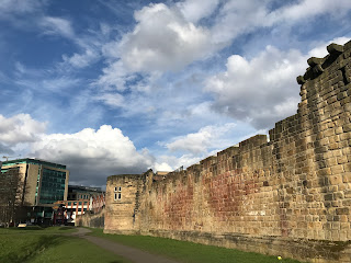 A view along the old stone wall of the West Walls, or Old Town Walls.  Photo by Kevin Nosferatu for the Skulferatu Project.