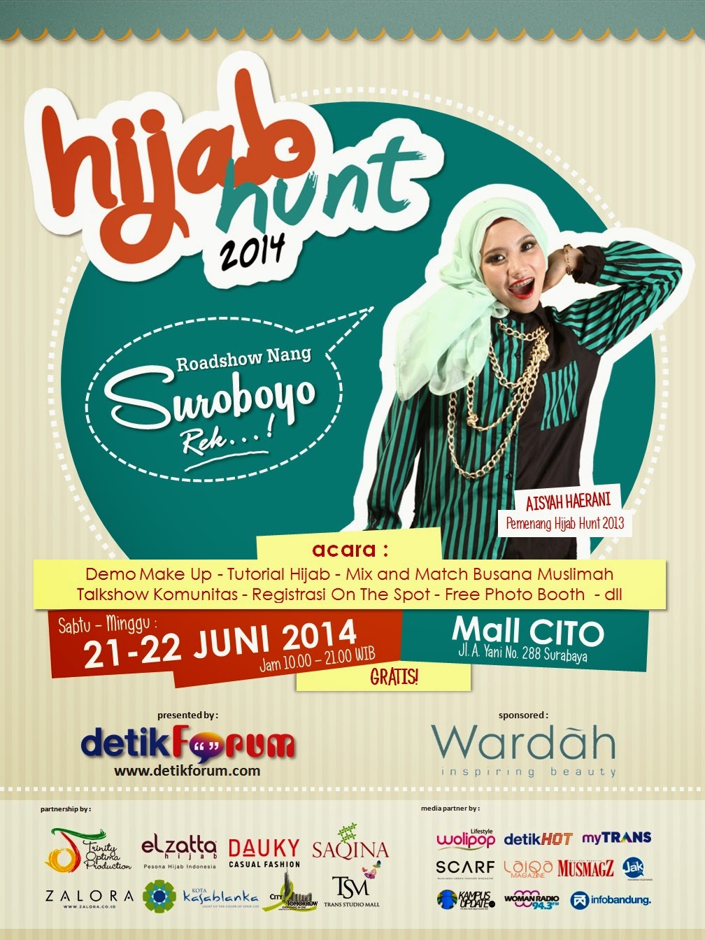 Hijab Hunt 2014 Road Show Surabaya Niar Ningrum