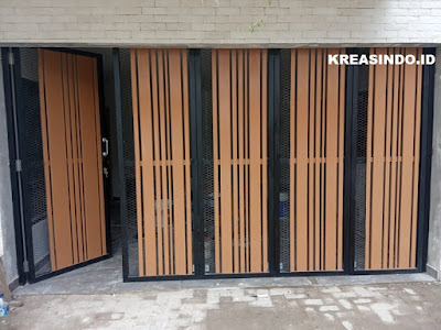 Repeat Order ke 3 Vindo Design pemasangan Pintu Garasi dan Kusen Aluminium di Alam Sutera Tangerang