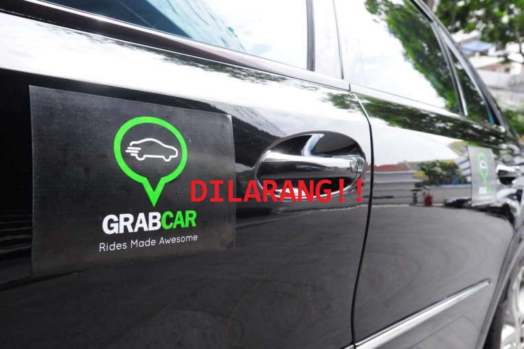 Taksi Uber dan Grab Car resmi DiBLOKIR indonesia mengalami Kemunduran