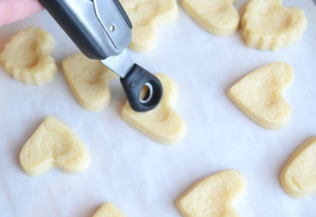 Heart Shaped Valentine's Day Shortbread Tea Cookies