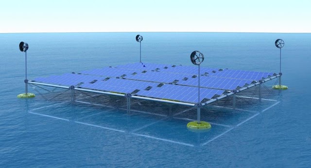 The first floating Ocean hybrid platform can generate electricity from waves, wind and solar