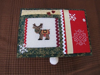 caja, navidad, cartonnage, punto cruz, cross stitch, point croix, noel, christmas