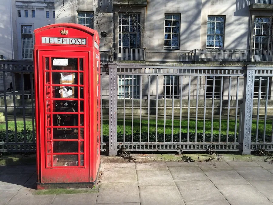 ロンドンの電話ボックス