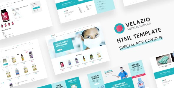 Medical Supplies Shop Website template 