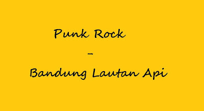 Kunci Gitar Lagu Punk Rock - Bandung Lautan Api