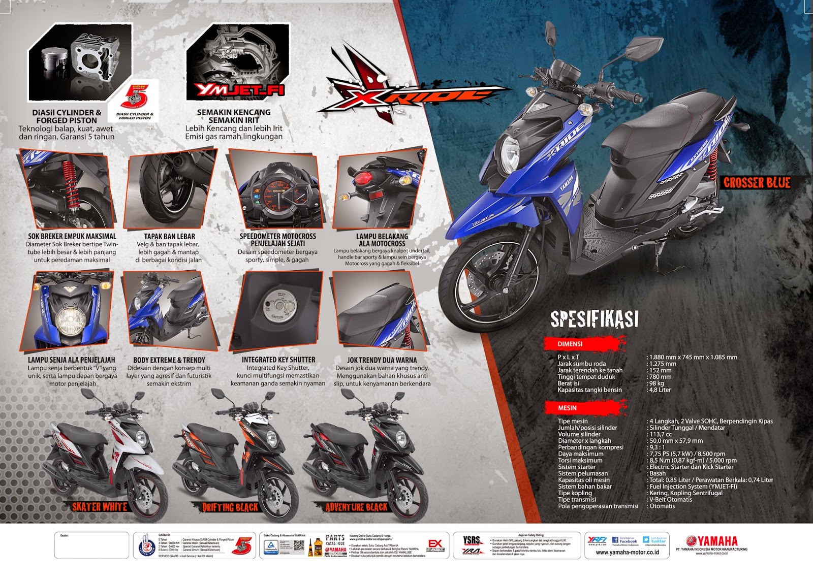  Kredit  Motor  Yamaha Bandung  X  Ride 