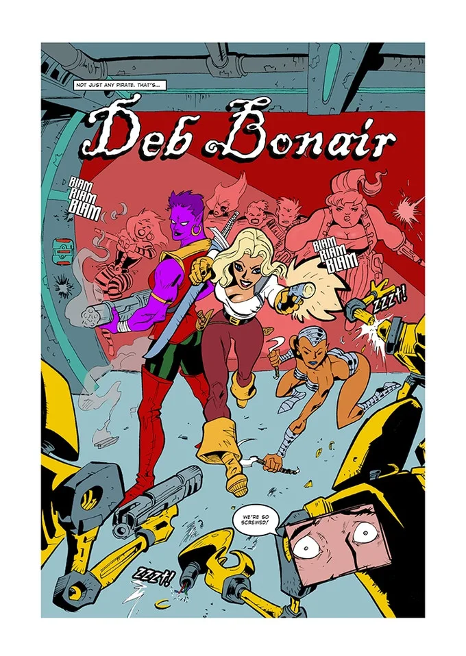 Deb Bonair pin-up page