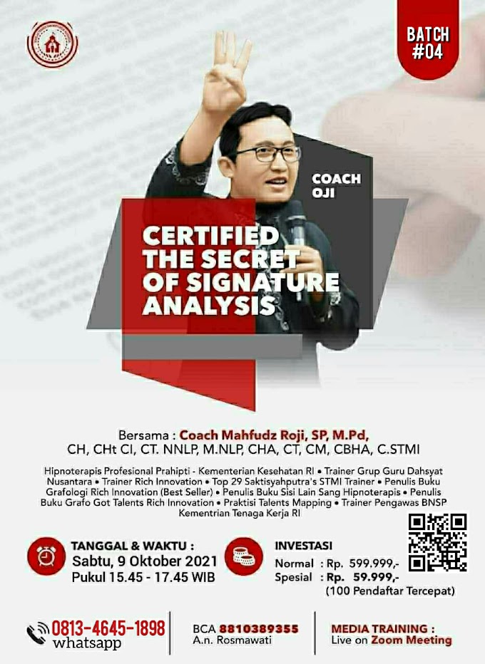 Certified The Secret Of Signature Analysis Batch 4 