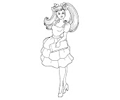 #11 Barbie Coloring Page