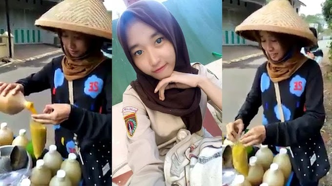 Pelajar SMA Cantik ini menjadi Viral, Karena Berjualan Jamu