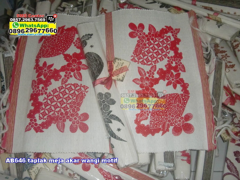 Taplak Meja Akar Wangi Motif Souvenir Pernikahan Taplak Meja Akar Wangi Motif Souvenir Pernikahan
