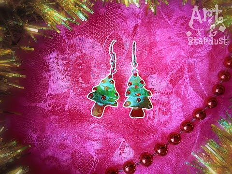 DIY Christmas Tree Earrings 