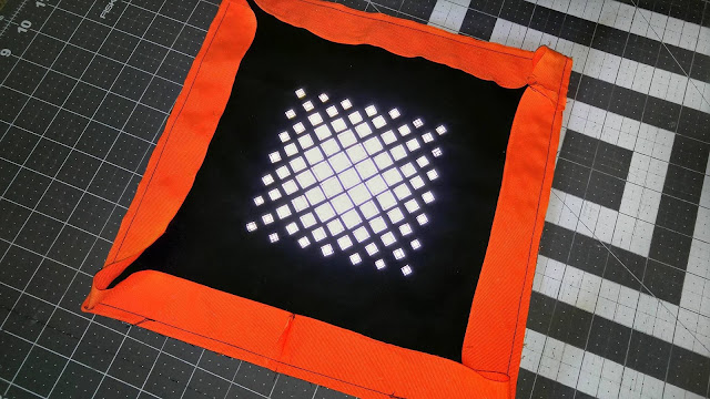 Reflective mini quilt for Project Quilting by Slice of Pi Quilts