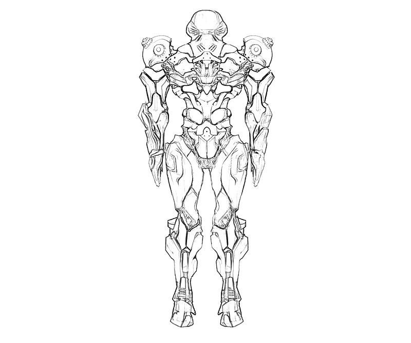 Printable Samus Aran Uniform Coloring Pages