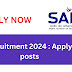  Sports Authority of India (SAI) Recruitment 2024 : Apply for 3 posts