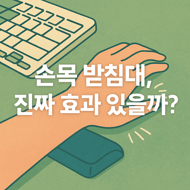 손목 받침대, 진짜 효과 있을까? 장시간 타이핑의 구세주!
