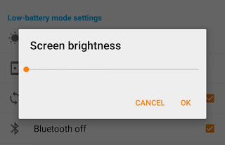 Set screen brightness