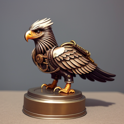 Steampunk Eagle Statue Miniature 3D amazingwallpapersa blogspot com (5)