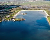 Het noordwestelijke deel van de Grote Maarsseveense Plas met daarboven de Maarsseveense Zodden (Vernooij, n.d.). Foto cover Systeemanalyse Grote Maarsseveense Plas en Maarsseveense Zodden tbv. WGP Noorderpark