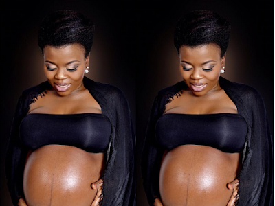 Actress Bimbo Thomas Shares Beautiful Photos From Her Maternity Shoot! 