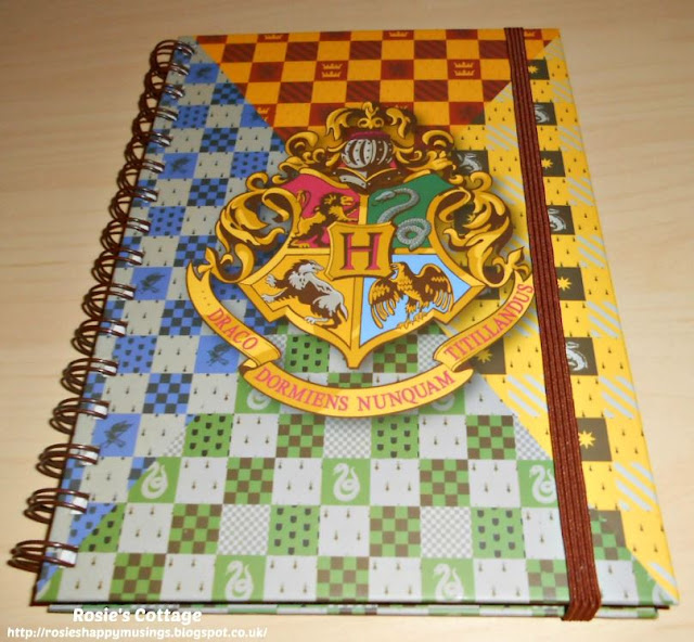 Rosie's Latest Huge Harry Potter Haul - Spiral bound crest notebook from B&M