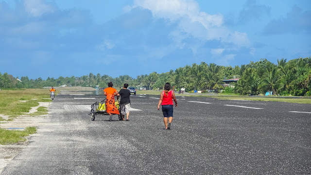 Multipurpose usage of the airfield in Tuvalu