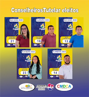 lista dos conselheiros tutelares eleitos em Santana do Maranhão