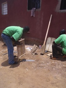 Finishing one of the end-gates