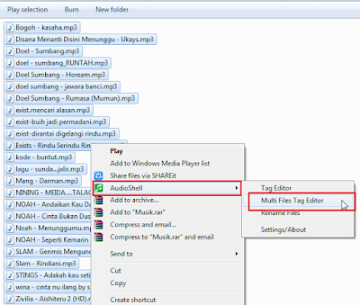  shingga dikala kalian putar di pemutar musik akan keluar gosip yang kalian edit terse Cara Edit dan Modifikasi Gambar, Lirik, serta Tag Musik MP3 dengan Audio Shell