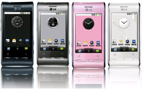 lg optimus one colors. The new LG optimus GT540 is