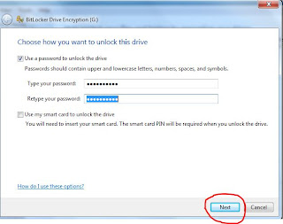 Password Protection to USB Drive without using Software