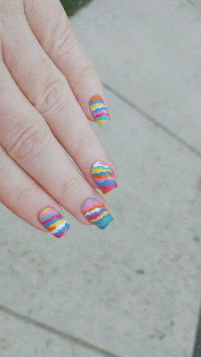 KimettKolor Summer Dribble Nail Art