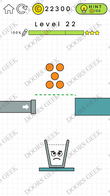 Happy Glass Level 22 Solution, Cheats, Walkthrough 3 Stars for Android and iOS